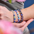 Lunar Tide | .925 Sterling Silver | Galaxy Glass Statement Bracelet